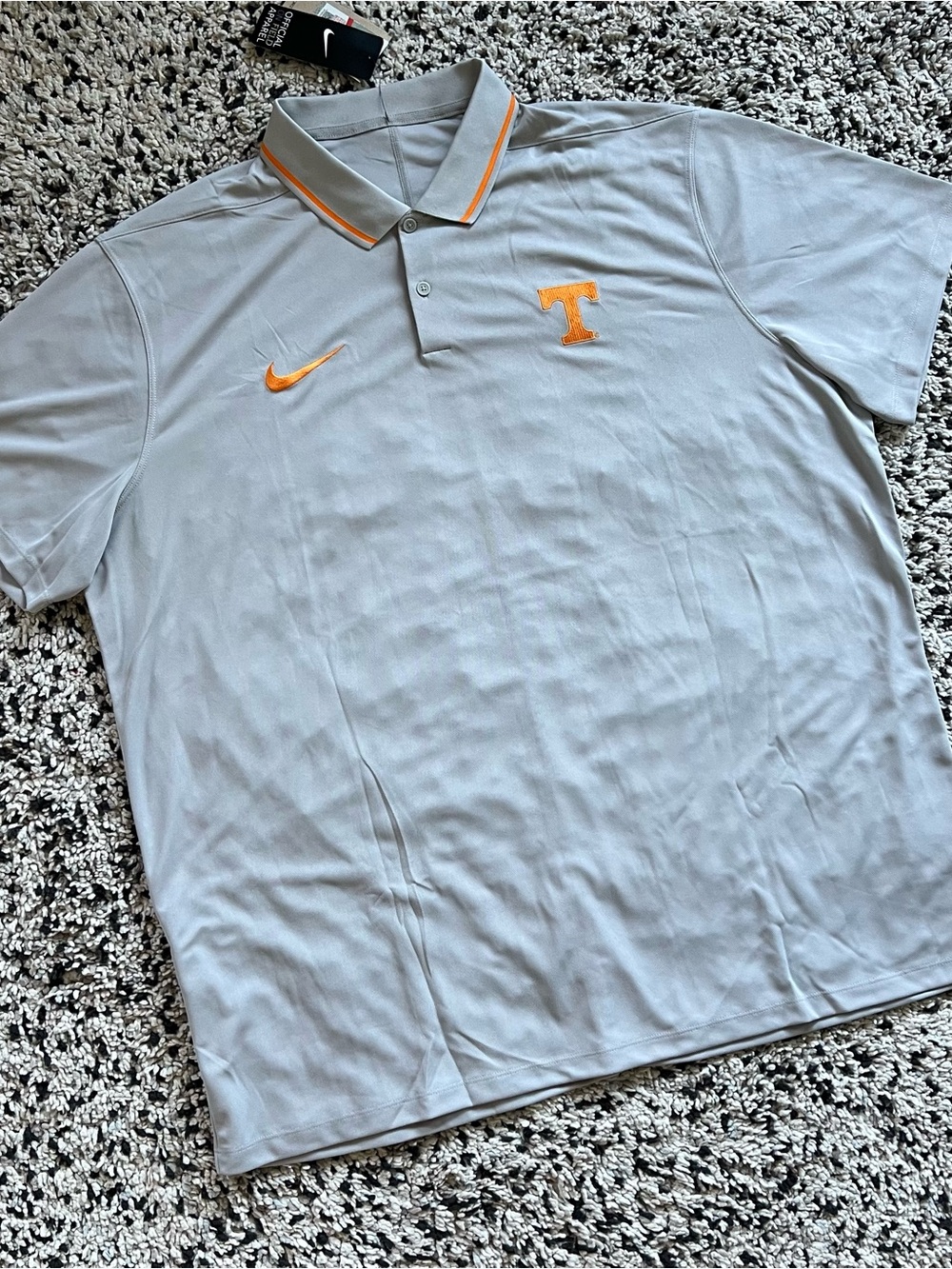 Nike OnField Grey Polo Shirt University Of Tennessee Embroidered Logo Men’s XXL - Picture 3 of 14
